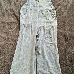 Women's Distressed Overalls
